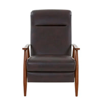 Fauteuil Inclinable à Dossier Poussé en Bois Rembourré Sienna par Greyson Living