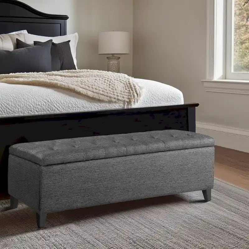 Banc de rangement capitonné Madison Park Sasha Tufted Top