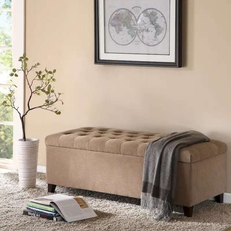 Banc de rangement capitonné Madison Park Sasha Tufted Top