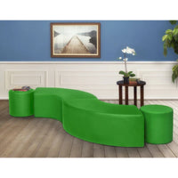 Pouf d'intérieur incurvé Aurora (lot de 2)
