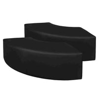 Pouf d'intérieur incurvé Aurora (lot de 2)