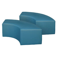 Pouf d'intérieur incurvé Aurora (lot de 2)