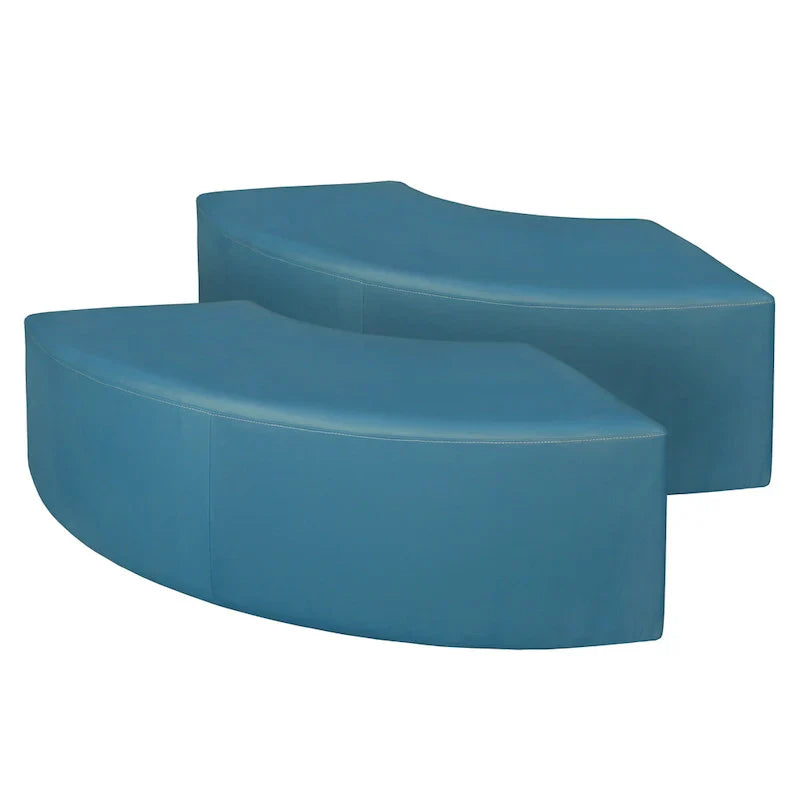 Pouf d'intérieur incurvé Aurora (lot de 2)