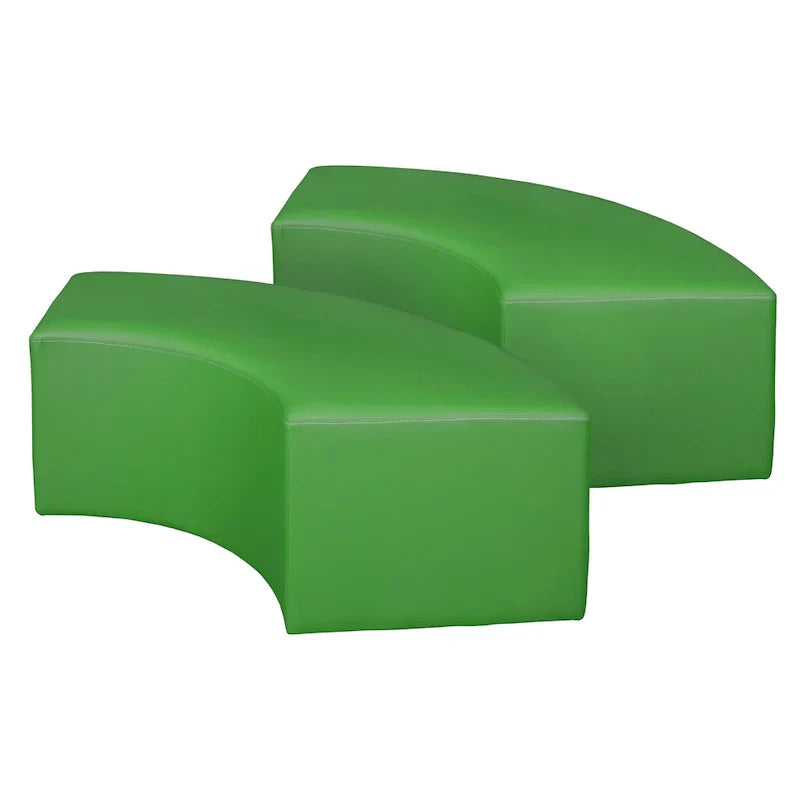 Pouf d'intérieur incurvé Aurora (lot de 2)