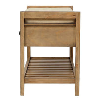 Banc de rangement capitonné polyvalent de style moderne avec porte-chaussures et tiroirs