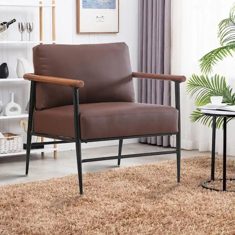Fauteuil simple rembourré Ebello Comfy pour le salon