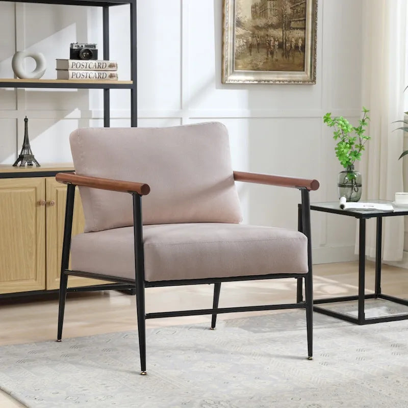 Fauteuil simple rembourré Ebello Comfy pour le salon