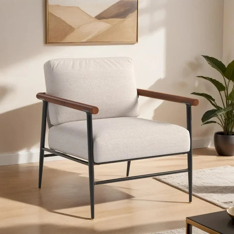 Fauteuil simple rembourré Ebello Comfy pour le salon