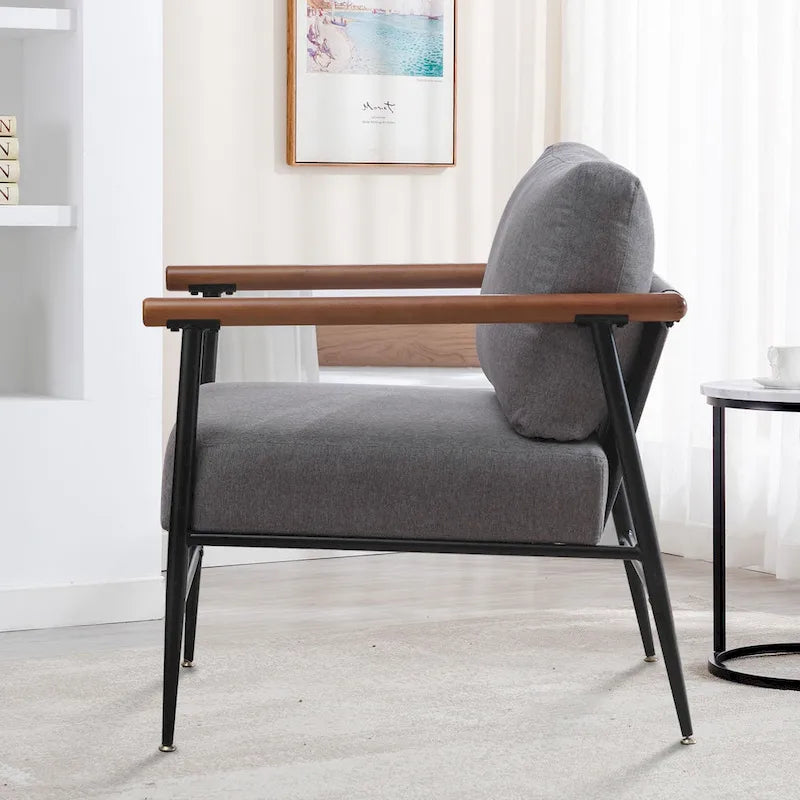 Fauteuil simple rembourré Ebello Comfy pour le salon