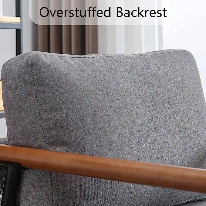 Fauteuil simple rembourré Ebello Comfy pour le salon