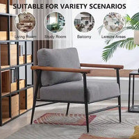 Fauteuil simple rembourré Ebello Comfy pour le salon