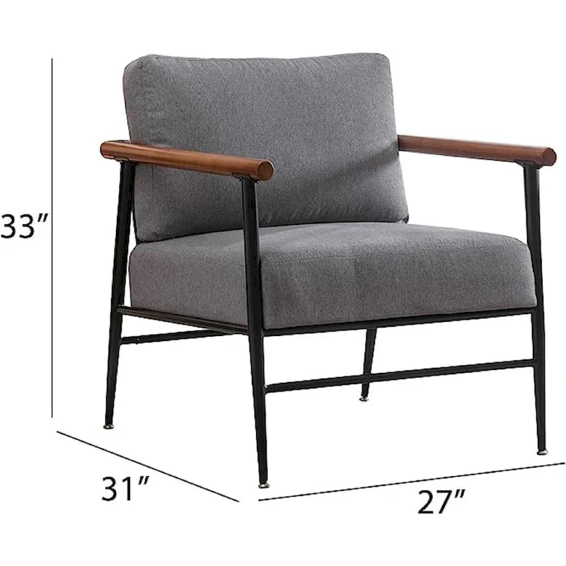 Fauteuil simple rembourré Ebello Comfy pour le salon