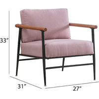 Fauteuil simple rembourré Ebello Comfy pour le salon