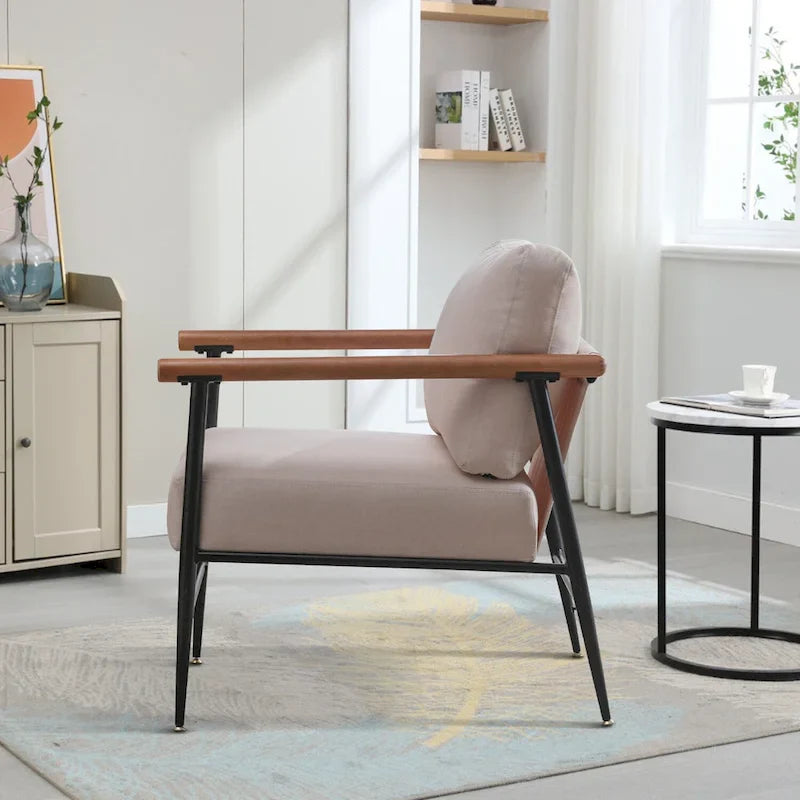 Fauteuil simple rembourré Ebello Comfy pour le salon