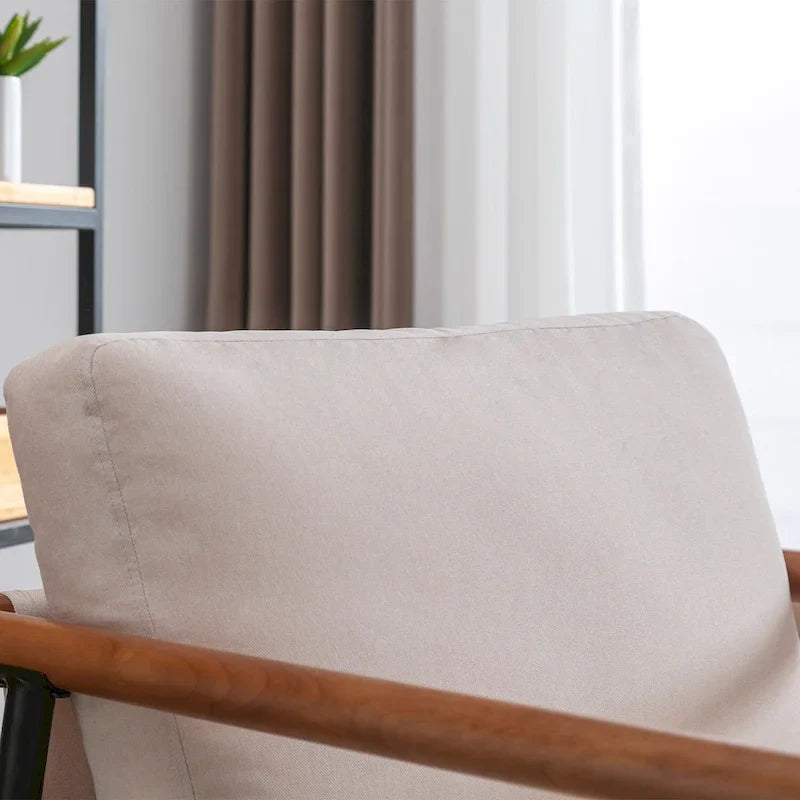 Fauteuil simple rembourré Ebello Comfy pour le salon