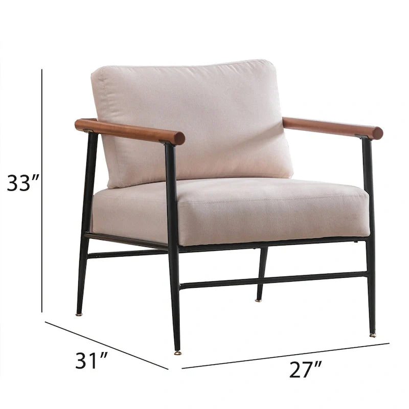 Fauteuil simple rembourré Ebello Comfy pour le salon