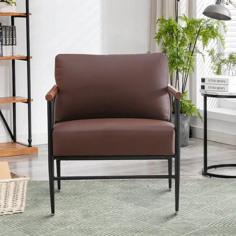 Fauteuil simple rembourré Ebello Comfy pour le salon