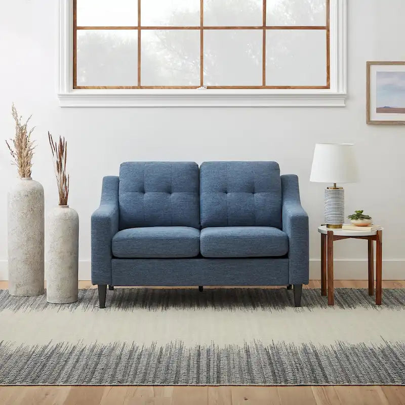 Causeuse Brookside Ellen 54 pouces Rembourrée à Accoudoirs Évidés