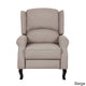 Fauteuil inclinable d'appoint moderne à dossier enveloppant en tissu de lin