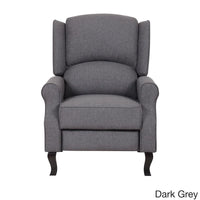 Fauteuil inclinable d'appoint moderne à dossier enveloppant en tissu de lin