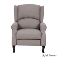 Fauteuil inclinable d'appoint moderne à dossier enveloppant en tissu de lin