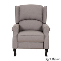 Fauteuil inclinable d'appoint moderne à dossier enveloppant en tissu de lin