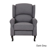 Fauteuil inclinable d'appoint moderne à dossier enveloppant en tissu de lin