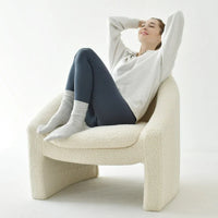 Fauteuil d'appoint rembourré de style tonneau
