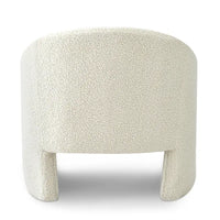 Fauteuil d'appoint rembourré de style tonneau