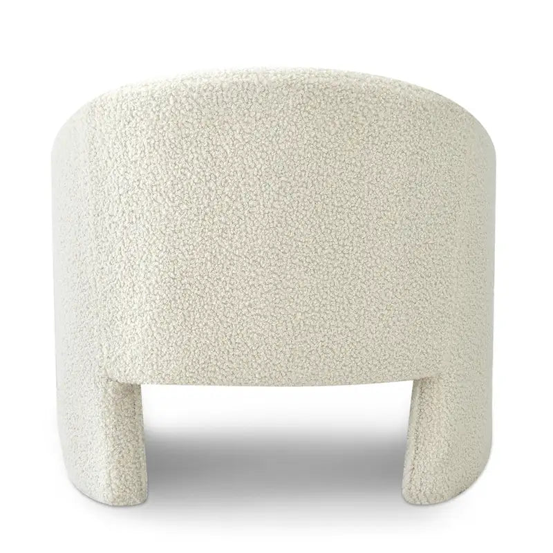 Fauteuil d'appoint rembourré de style tonneau