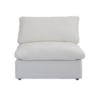 Canapé modulable en U 6 places en lin avec pouf, rembourré de duvet, grand confort, 160 pouces, combinaison libre