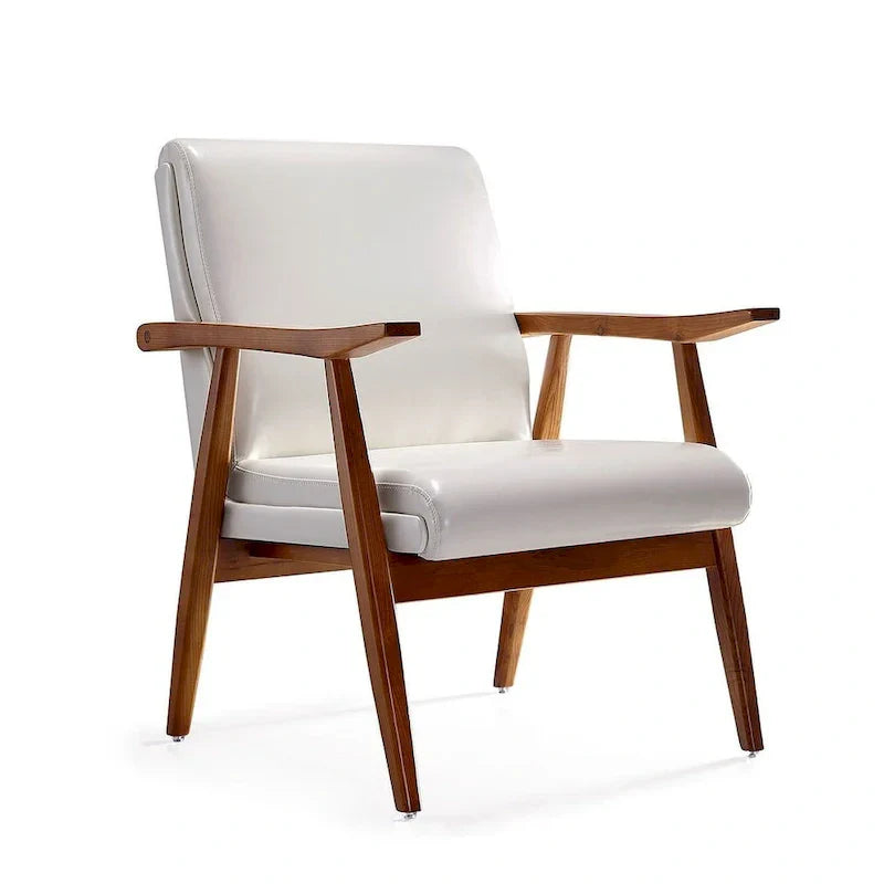 Fauteuil d'appoint en similicuir ArchDuke Amber de Manhattan Comfort