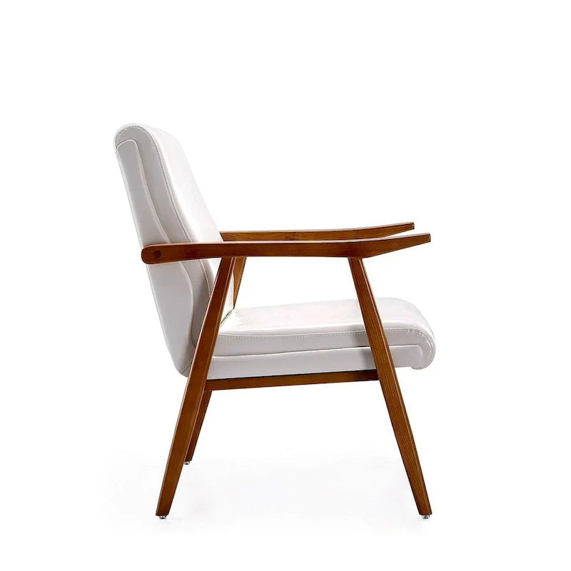 Fauteuil d'appoint en similicuir ArchDuke Amber de Manhattan Comfort