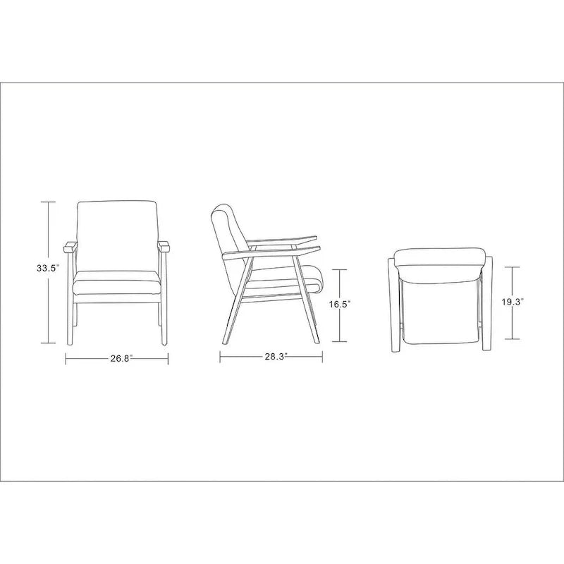Fauteuil d'appoint en similicuir ArchDuke Amber de Manhattan Comfort