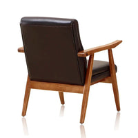 Fauteuil d'appoint en similicuir ArchDuke Amber de Manhattan Comfort