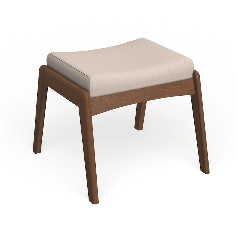 Carson Carrington Forssa – Pouf rembourré noyer de style Mid-century