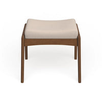Carson Carrington Forssa – Pouf rembourré noyer de style Mid-century