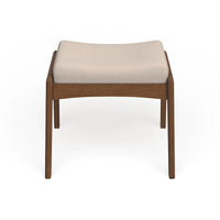 Carson Carrington Forssa – Pouf rembourré noyer de style Mid-century