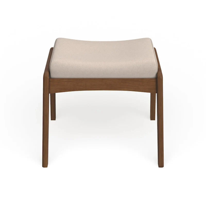 Carson Carrington Forssa – Pouf rembourré noyer de style Mid-century