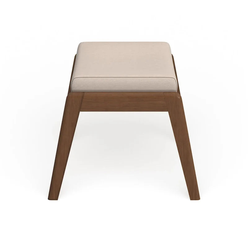 Carson Carrington Forssa – Pouf rembourré noyer de style Mid-century