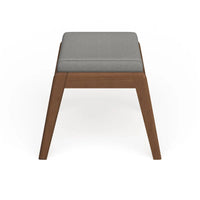 Carson Carrington Forssa – Pouf rembourré noyer de style Mid-century