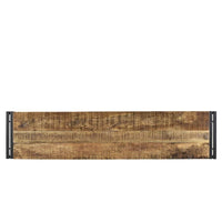 Banc Timbergirl fait main en bois de récupération et métal (Inde)