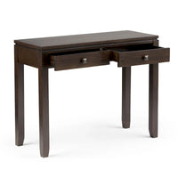 WYNDENHALL Essex Table console/table de canapé contemporaine en BOIS MASSIF de 38 pouces de large - 38 pouces de large