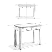 WYNDENHALL Essex Table console/table de canapé contemporaine en BOIS MASSIF de 38 pouces de large - 38 pouces de large