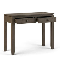 WYNDENHALL Essex Table console/table de canapé contemporaine en BOIS MASSIF de 38 pouces de large - 38 pouces de large