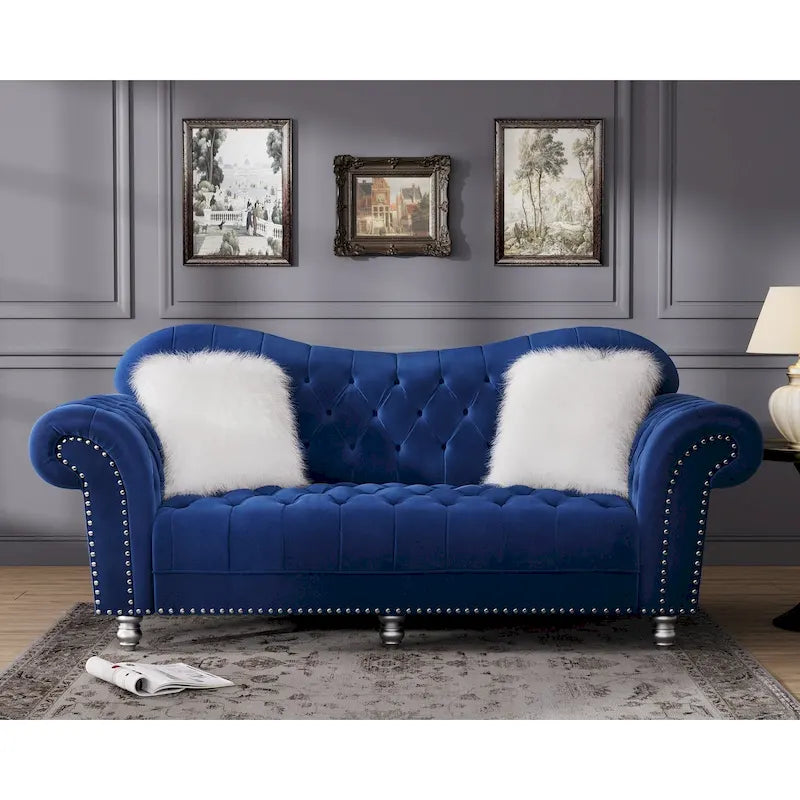 Canapé Chesterfield Américain Classique de Luxe à Dossier Capitonnage
