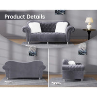 Canapé Chesterfield Américain Classique de Luxe à Dossier Capitonnage