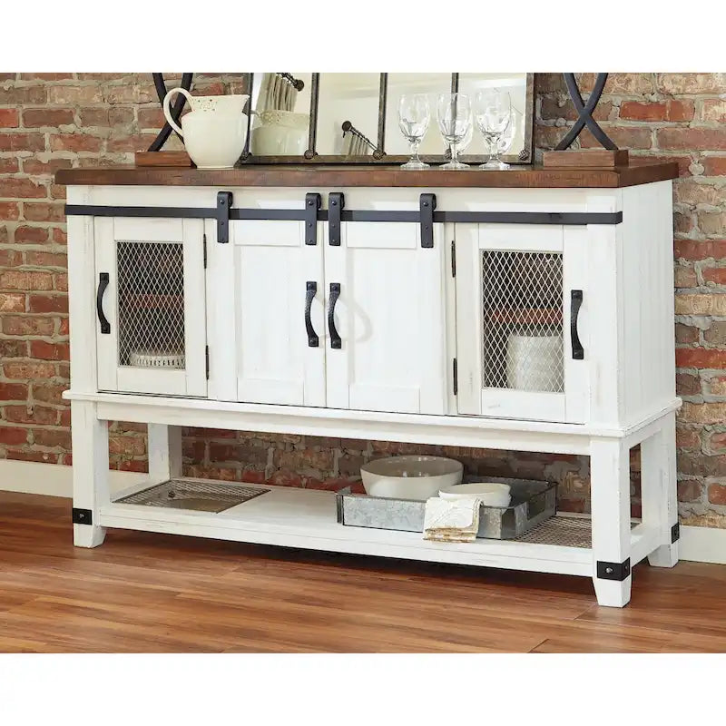 Signature Design By Ashley Valebeck Buffet de salle à manger blanc