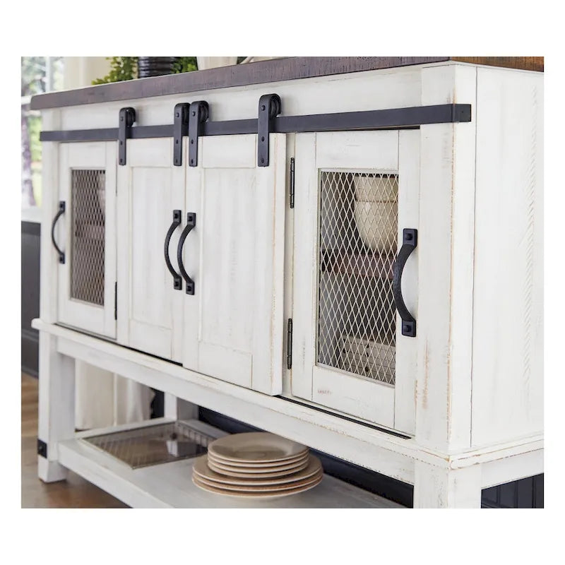 Signature Design By Ashley Valebeck Buffet de salle à manger blanc