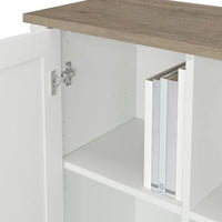 Ensemble meuble de rangement Salinas et banc à chaussures avec portemanteau par Bush Furniture